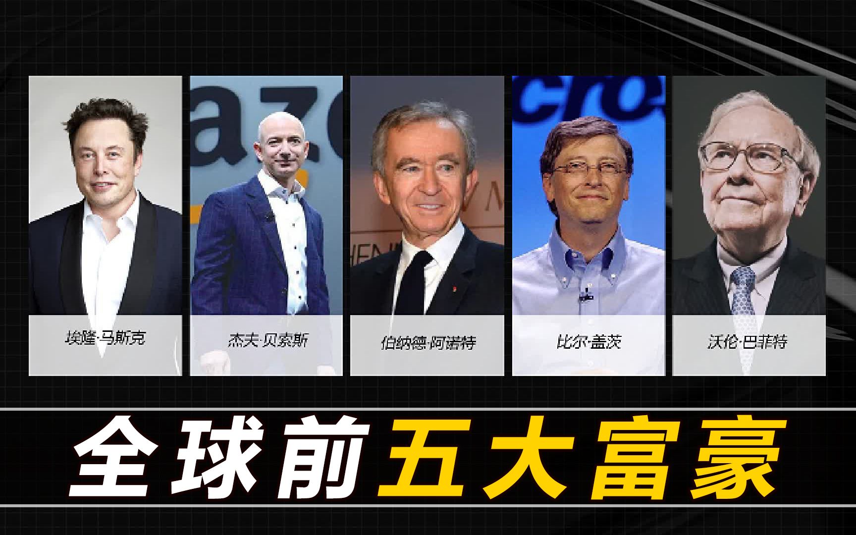 马斯克再夺首富王座!全球富豪榜前5都是外国人!