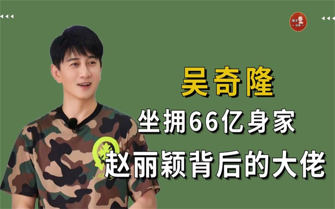 "真资本"吴奇隆:赵丽颖背后的大佬,婚后被刘诗诗败完2亿家产