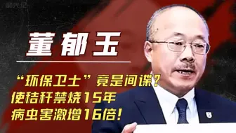 “环保卫士”董郁玉竟是间谍？使秸秆禁烧15年，病虫害激增16倍！