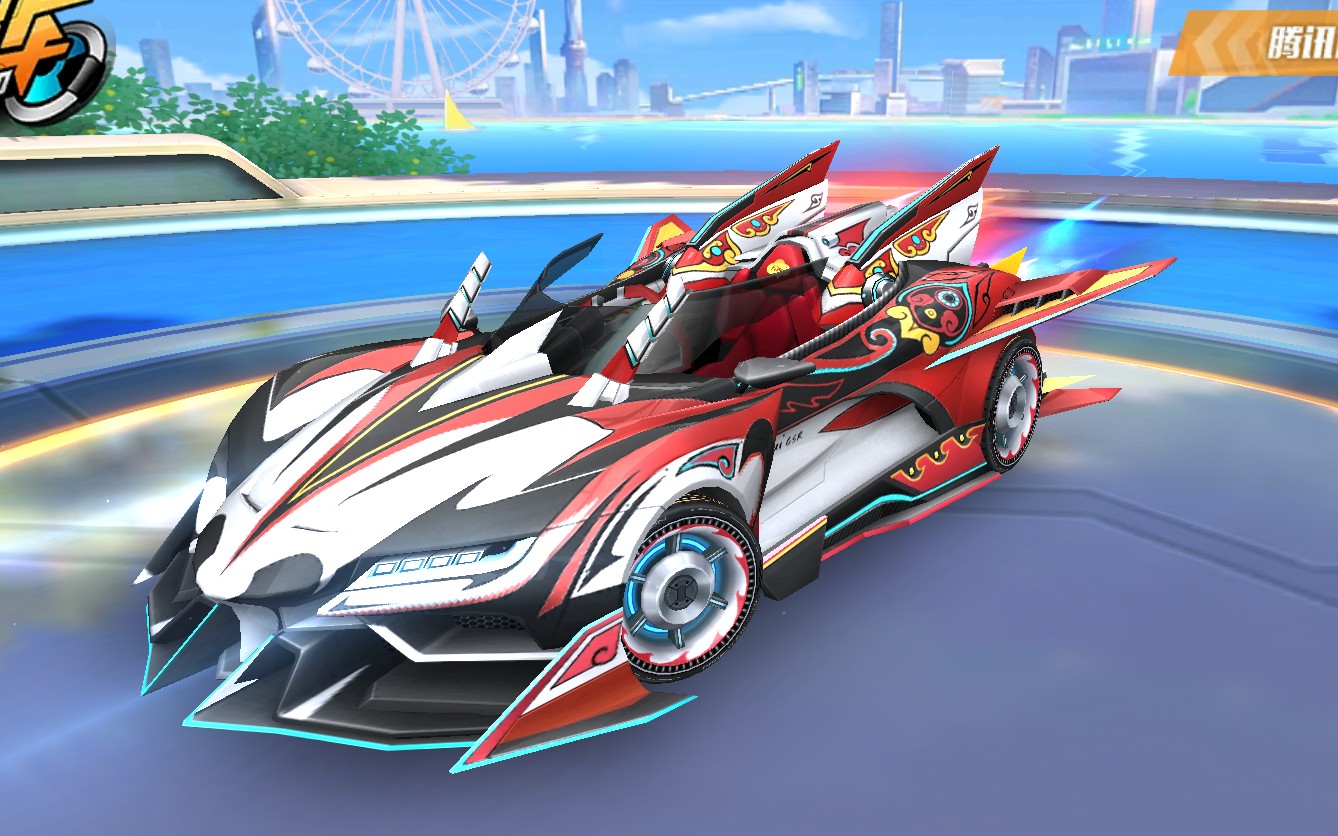 qq飞车中国风新a车惊鸿模型与氮气展示▽