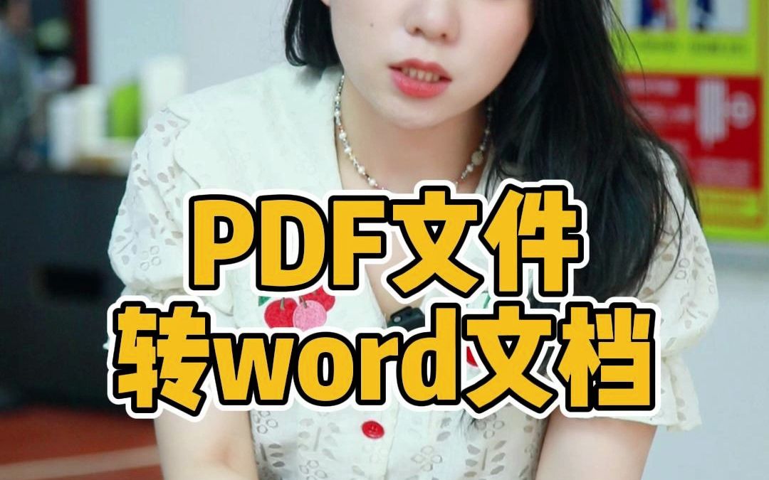 PDF转Word文档哔哩哔哩bilibili