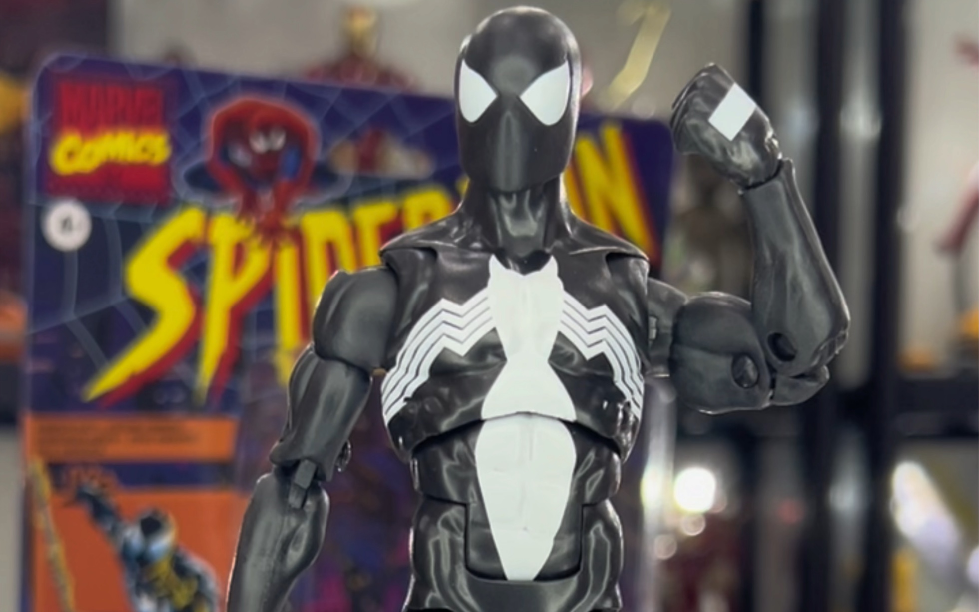 孩之宝漫威版毒液附身黑暗蜘蛛侠