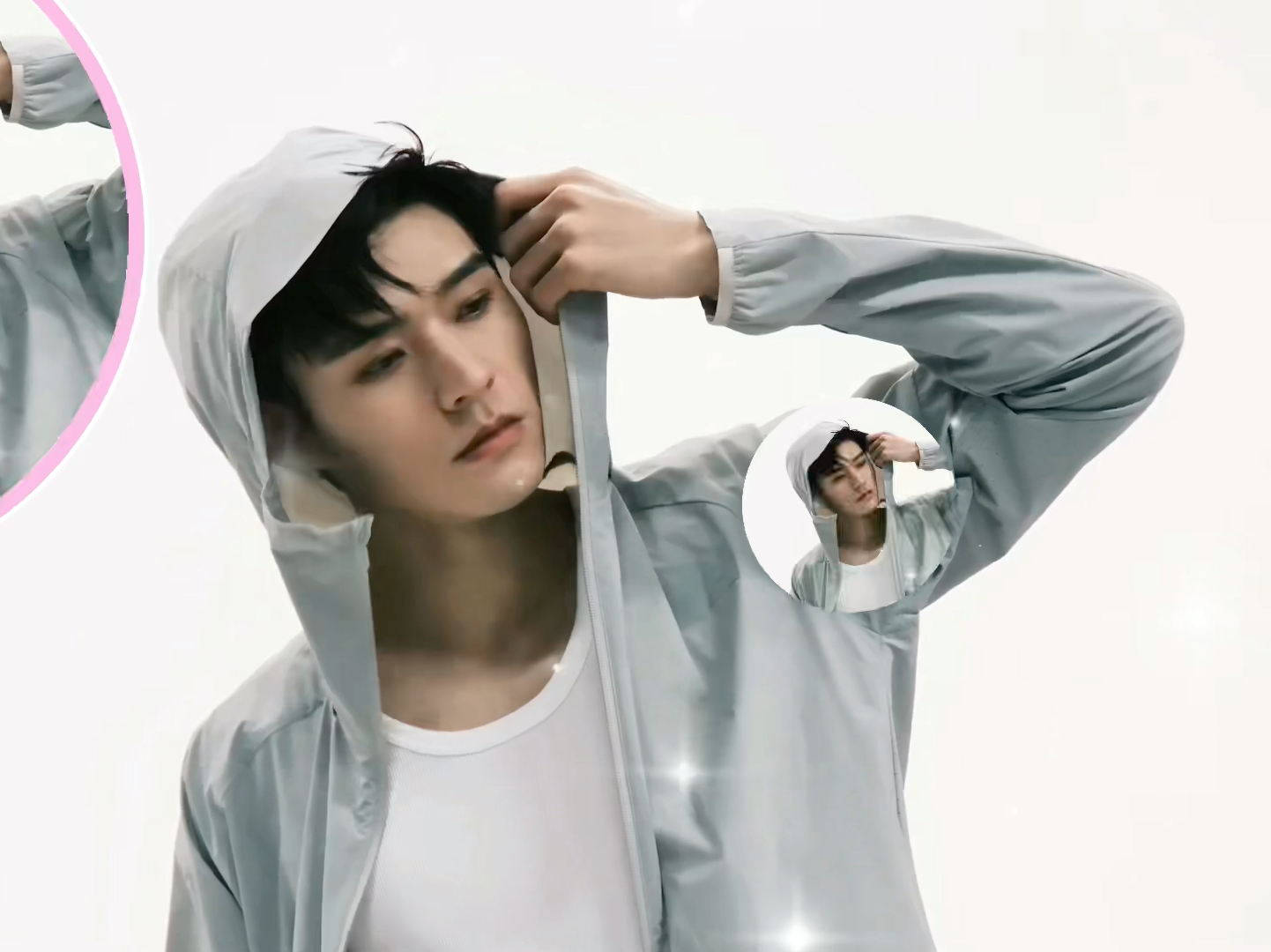 龚俊成功演绎了 爸爸说要晒黑的 好好穿上防晒服并戴好帽子 但是碎