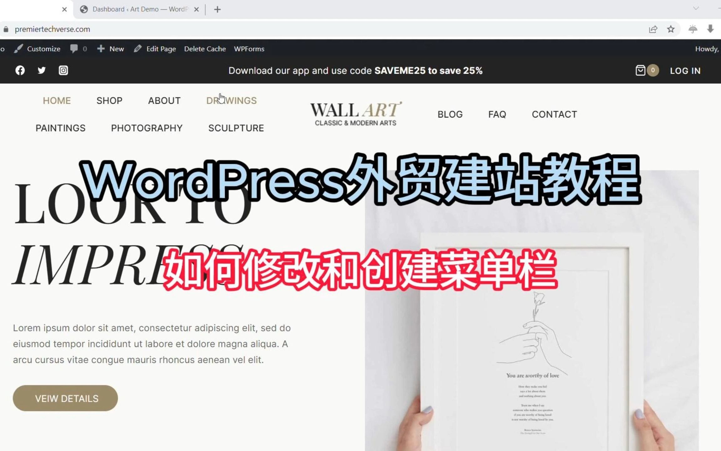 WordPress外贸建站教程(Kadence):如何修改和创建网站头部的菜单栏哔哩哔哩bilibili