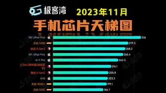 Download Video: 「排行榜」极客湾2023年11月-12月 手机/平板芯片综合性能天梯图排行！