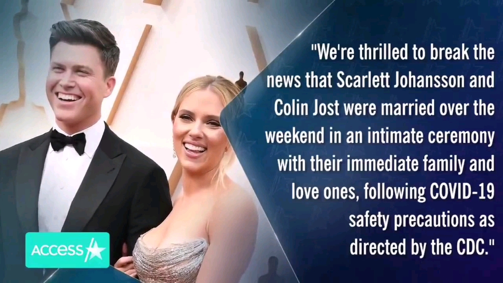 斯嘉丽.约翰逊结婚啦! Scarlett Johansson secretly marries Colin Jost in imitate ceremony.哔哩哔哩bilibili