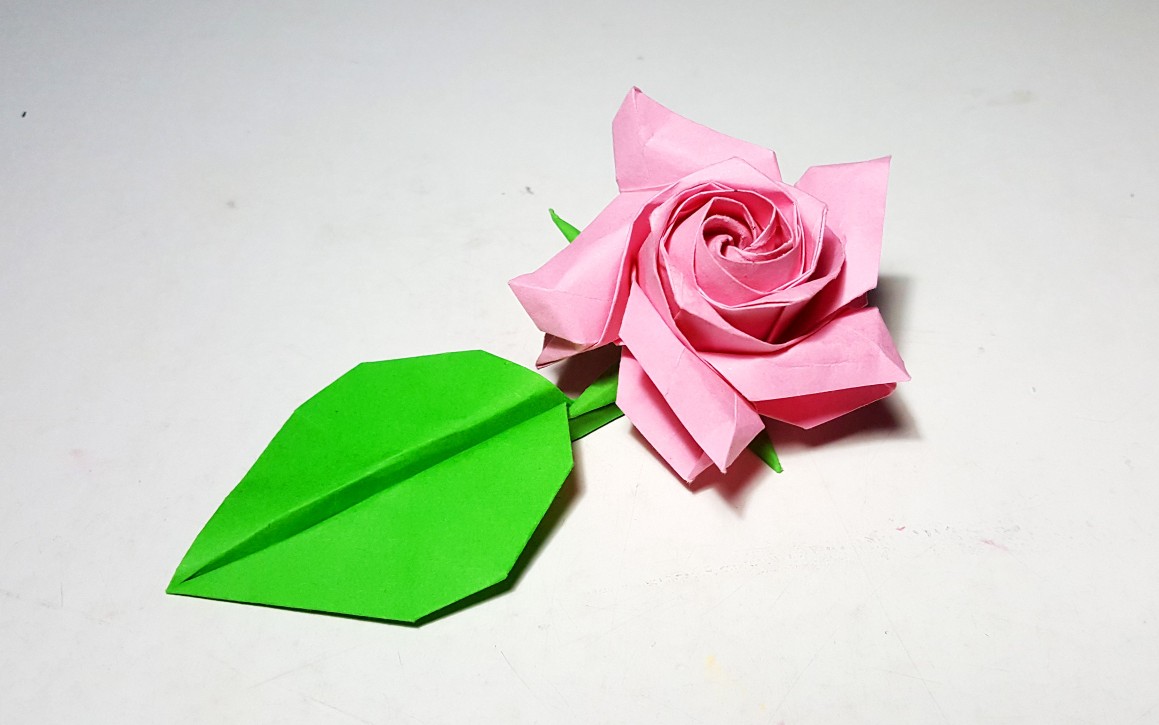 【折纸教程】杂交茶香月季(五角玫瑰3.0)