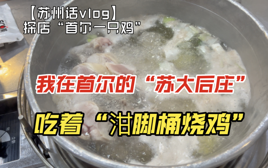 号称“首尔一只鸡”好吃吗?/吃鸡只是为了完成任务!/来首尔的“苏大后庄”吃“泔脚”鸡哔哩哔哩bilibili