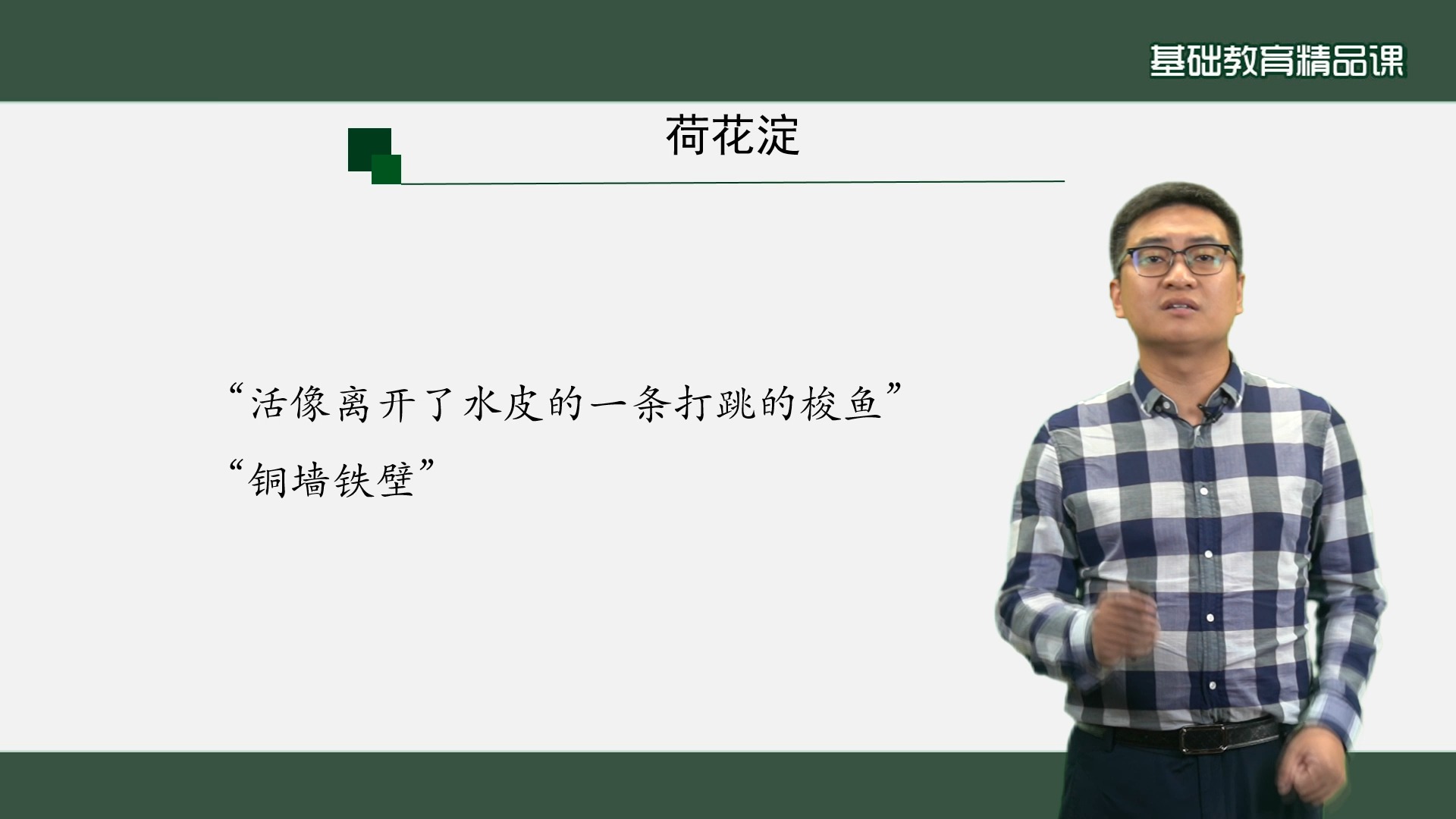 高中语文必修:最新部优精品课《荷花淀》视频教案课件逐字稿等更多资料关注可分享哔哩哔哩bilibili