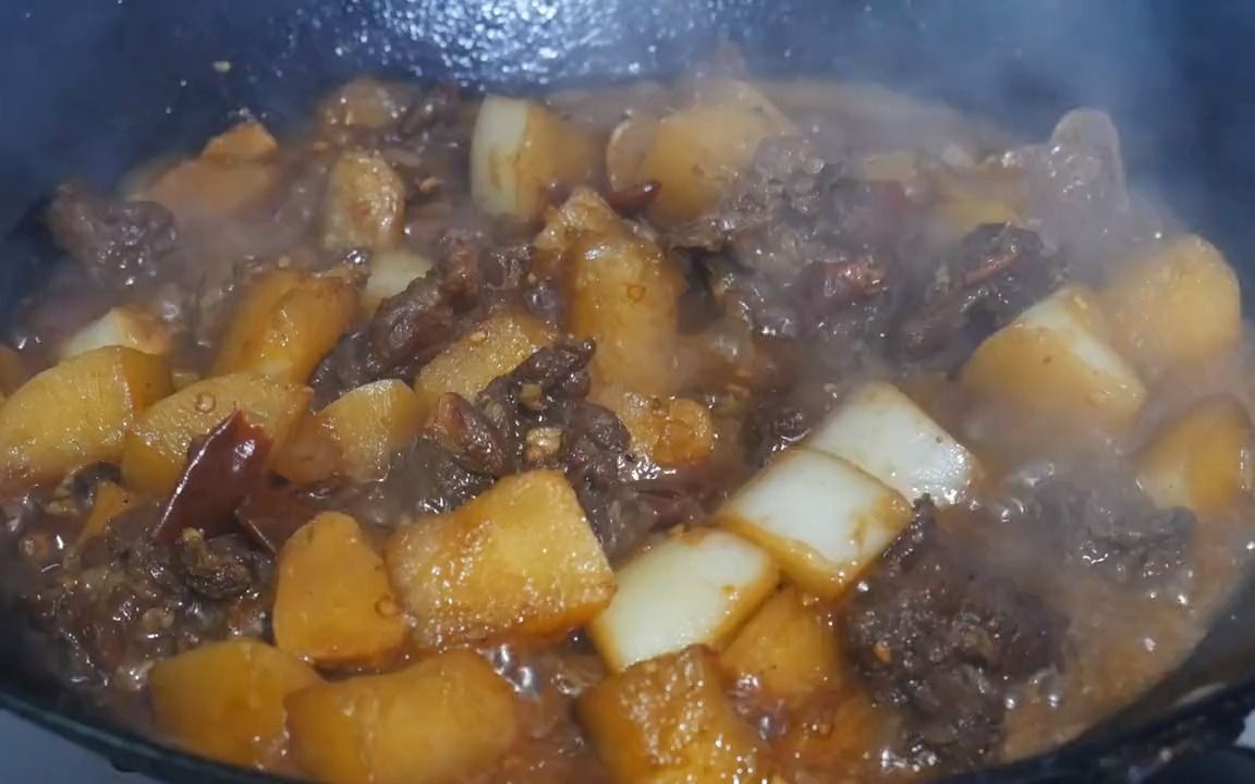 这才是牛肉炖萝卜的正确做法牛肉软烂加上萝卜的鲜香啊好吃哔哩哔哩bilibili