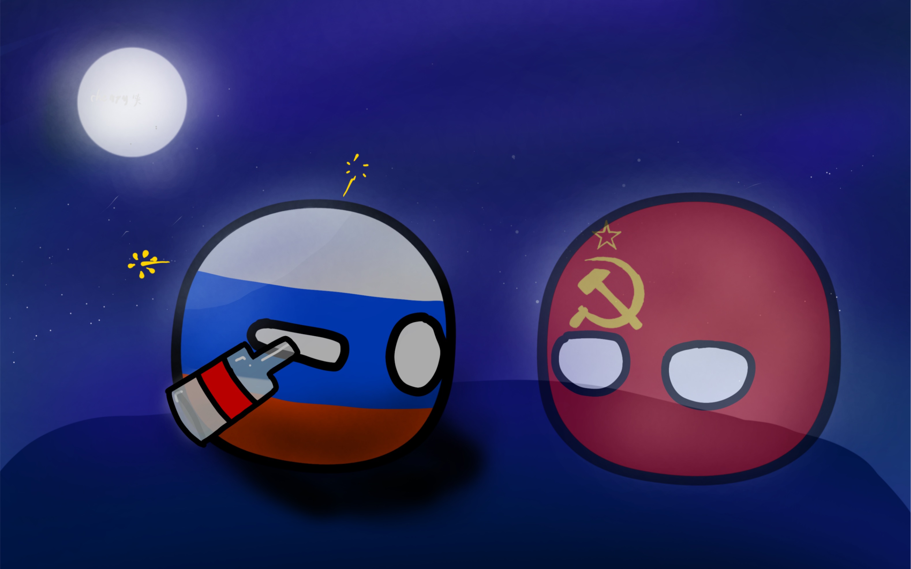 【波兰球】绘画过程 大毛喝多啦_哔哩哔哩_bilibili