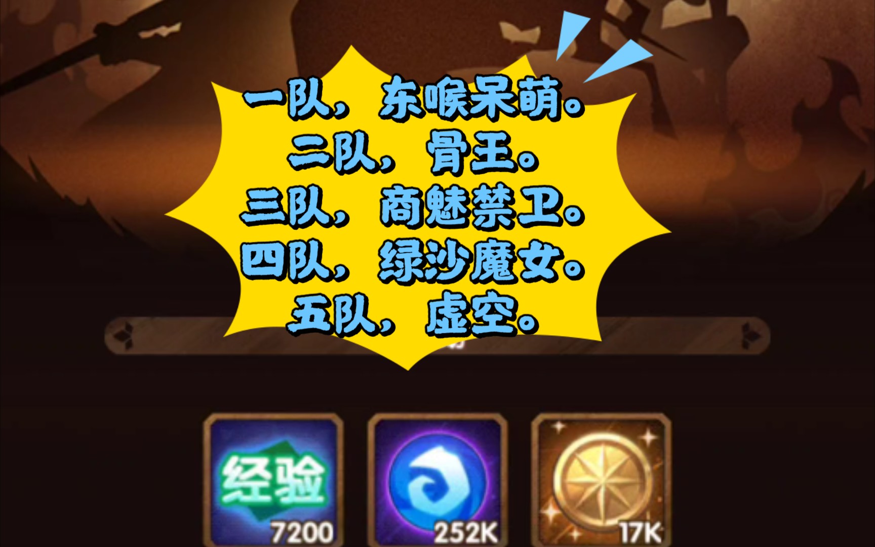 东侯呆萌 松鼠骨王 商魅禁 绿沙魔女 虚空.