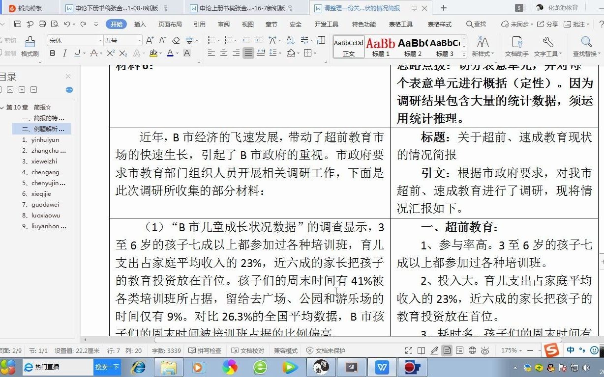 请整理一份关于超前速成教育现状的情况简报哔哩哔哩bilibili