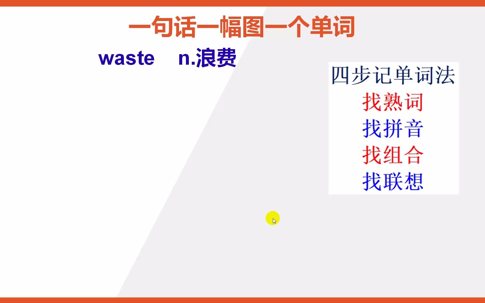 英语单词waste怎么能快速背熟哔哩哔哩bilibili