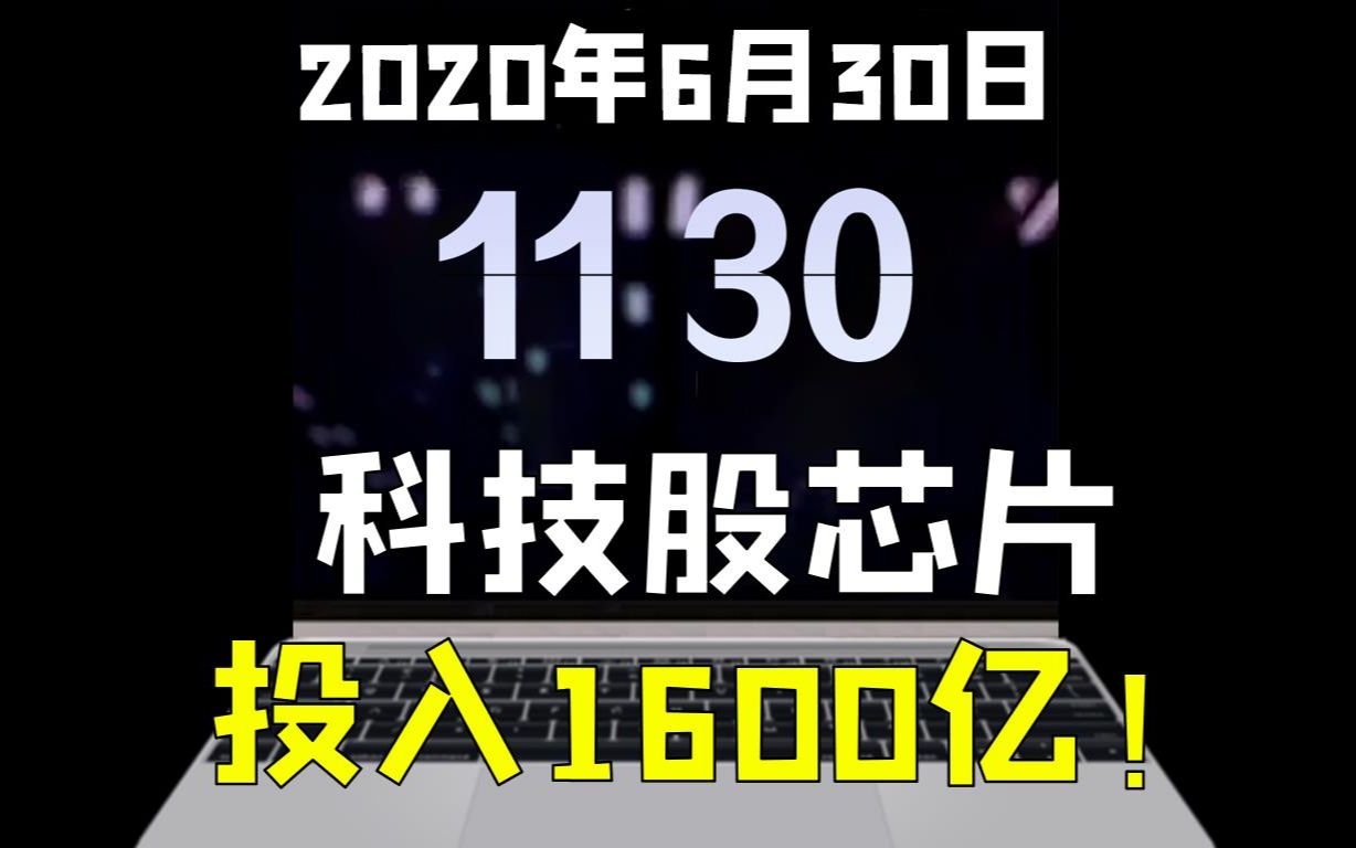 【老王】科技板块投入1600亿!| 中报行情拉开序幕哔哩哔哩bilibili