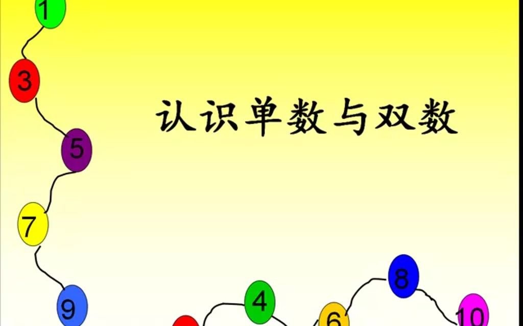 大班数学《认识单数与双数》微视频哔哩哔哩bilibili