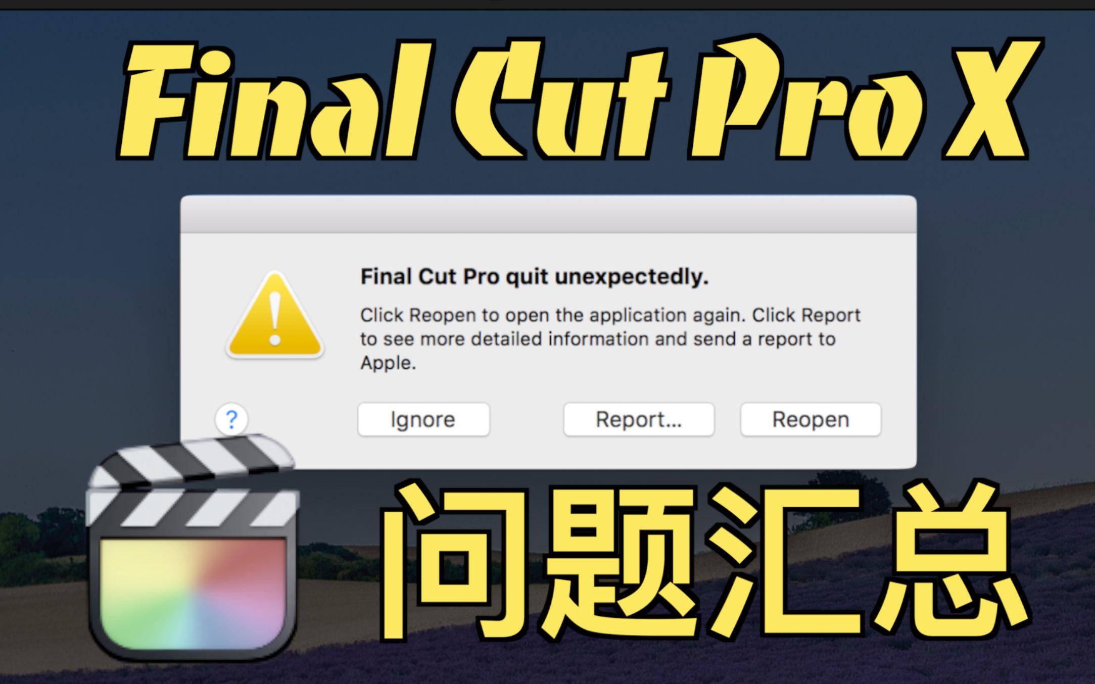 Final Cut Pro X (FCPX) 问题&解决方案汇总 | 包括各类插件安装等哔哩哔哩bilibili