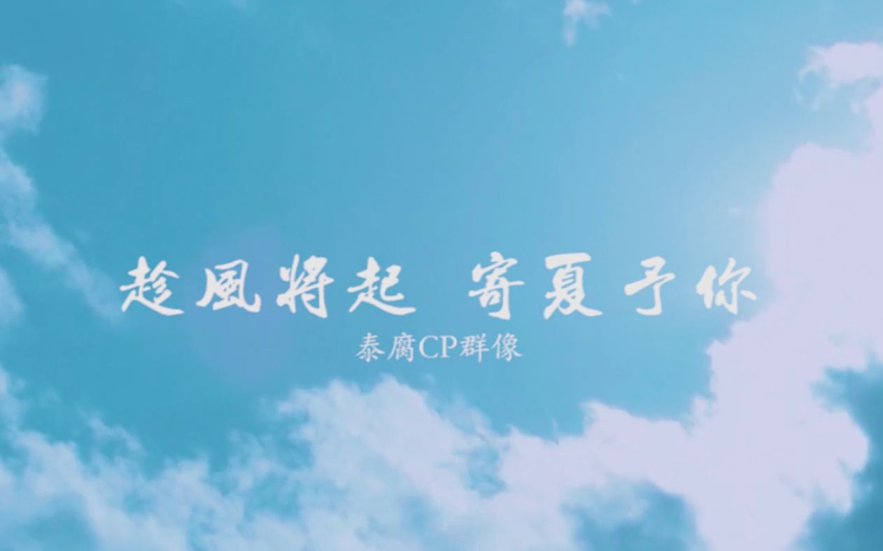 【泰腐群像 | 夏天的风】趁风将起 寄夏予你 | 他泰CP混剪哔哩哔哩bilibili