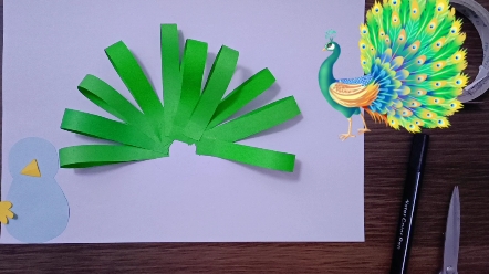 活动作品手工孔雀开屏