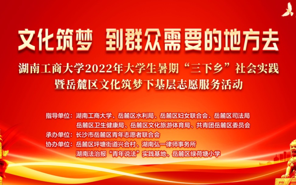 长沙市岳麓区青年志愿者联合会一一岳麓区文化筑梦下基层志愿服务活动花絮哔哩哔哩bilibili