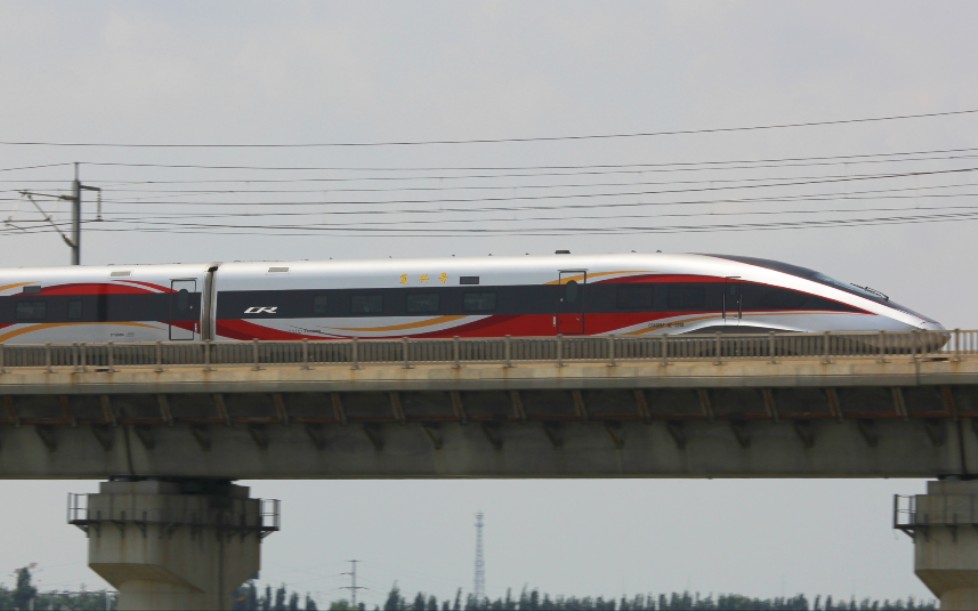 【中国高铁】智能动车组cr400bf-bz-5208达速通过去往天津南站方向