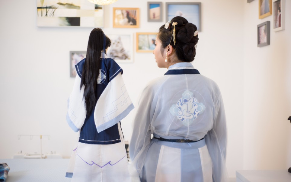 仙剑琼华派校服,改良汉元素之制作_哔哩哔哩_bilibili