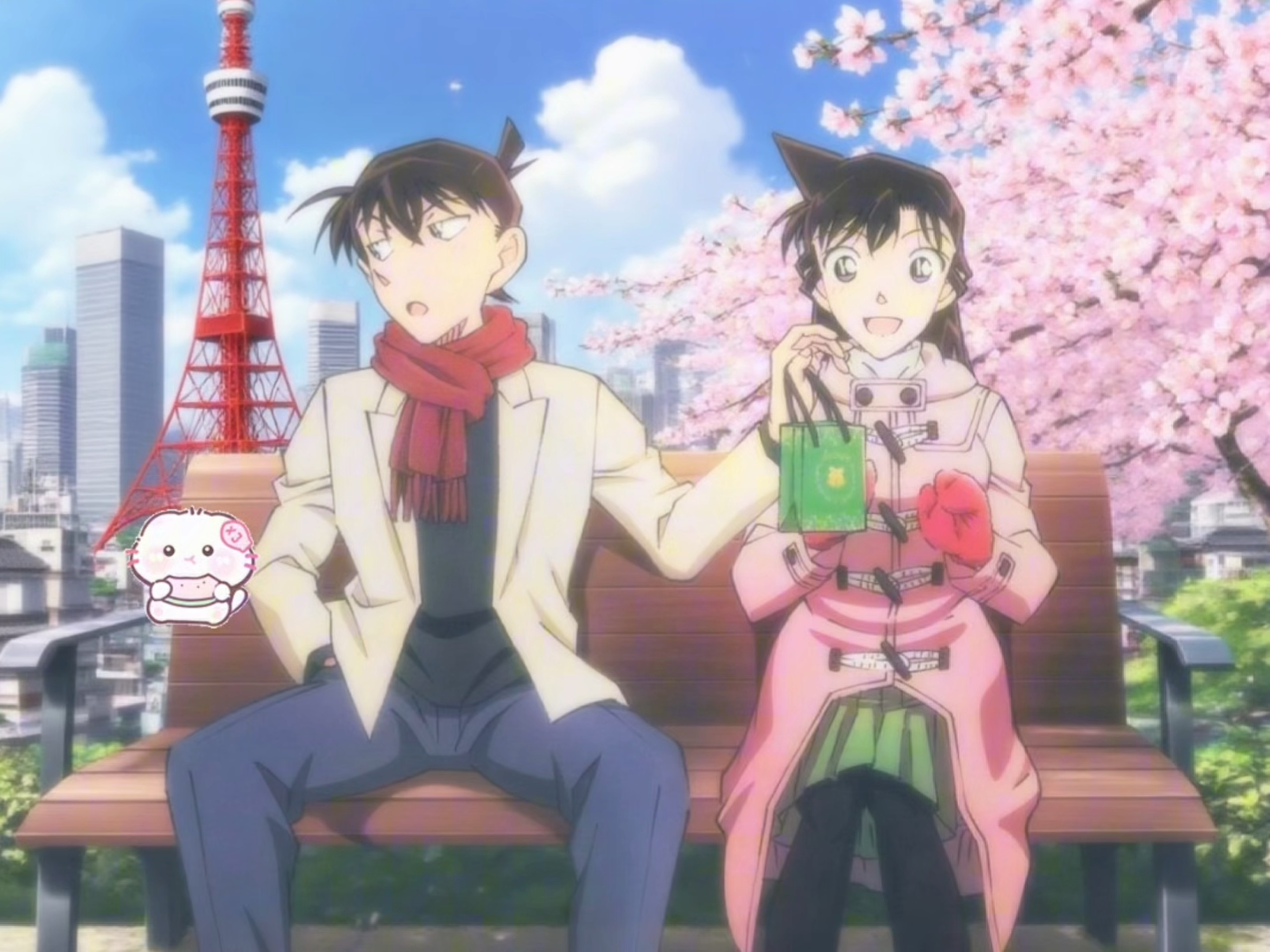 这是送你的礼物,和喜欢的人说话是不敢对视的