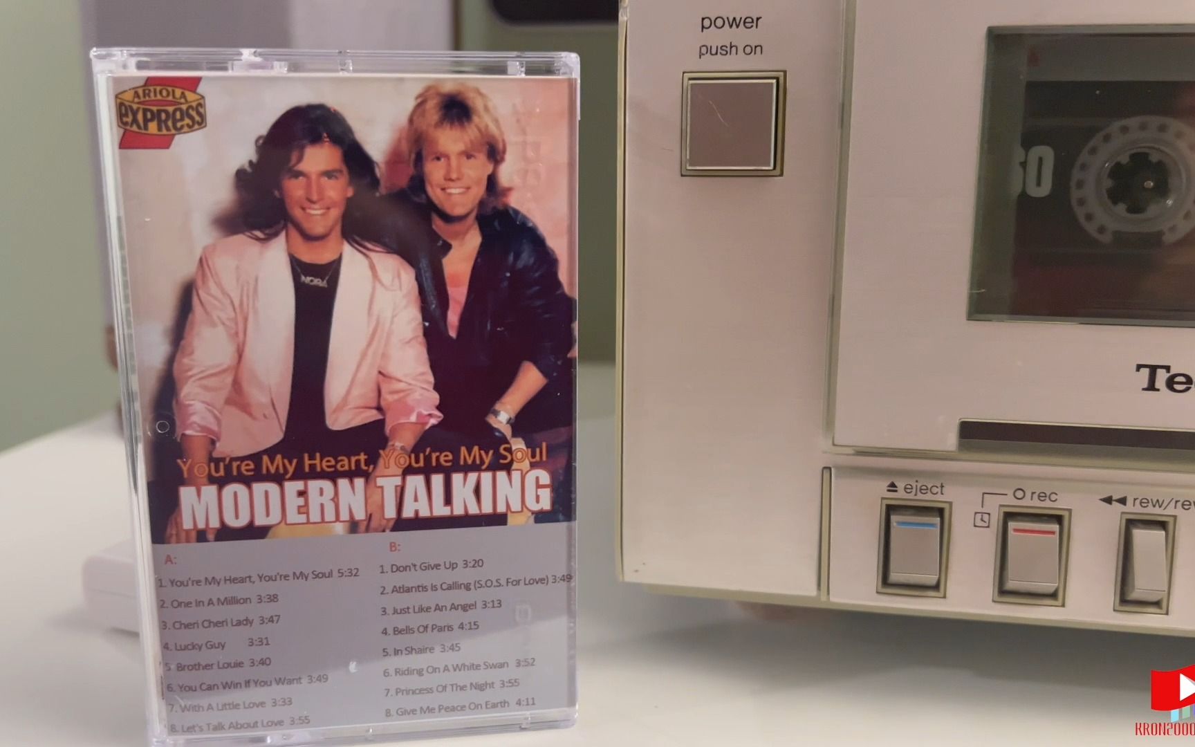 [图]怀旧系列：Technics M205 磁带机 - 80年代迪斯科舞厅必备舞曲：MODERN TALKING - cheri cheri lady