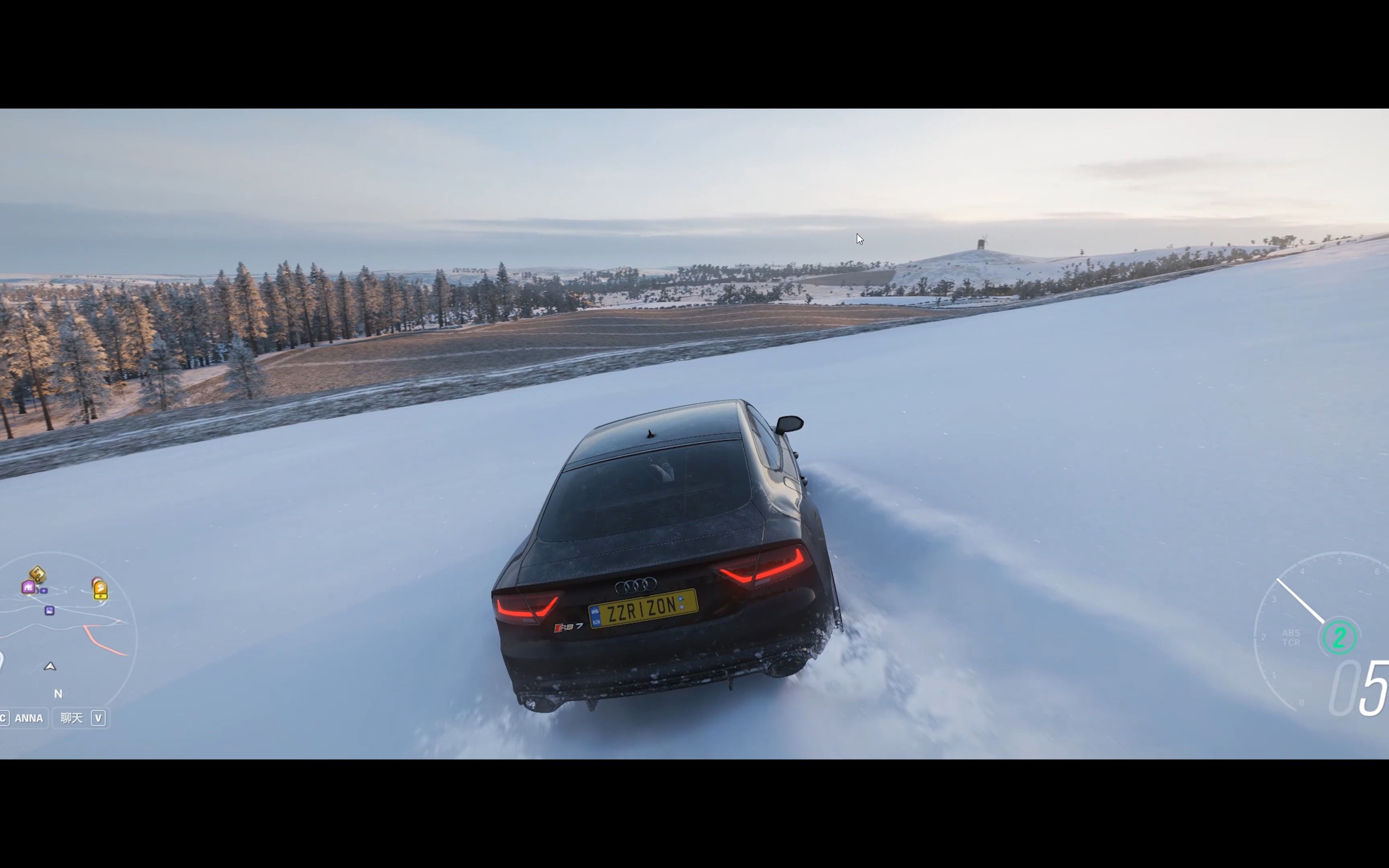 《极限竞速地平线4》超高画质雪天驾驶奥迪rs7【4k 60帧】