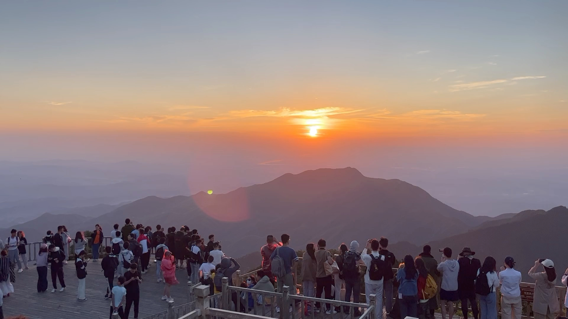 南岳衡山看日出图片