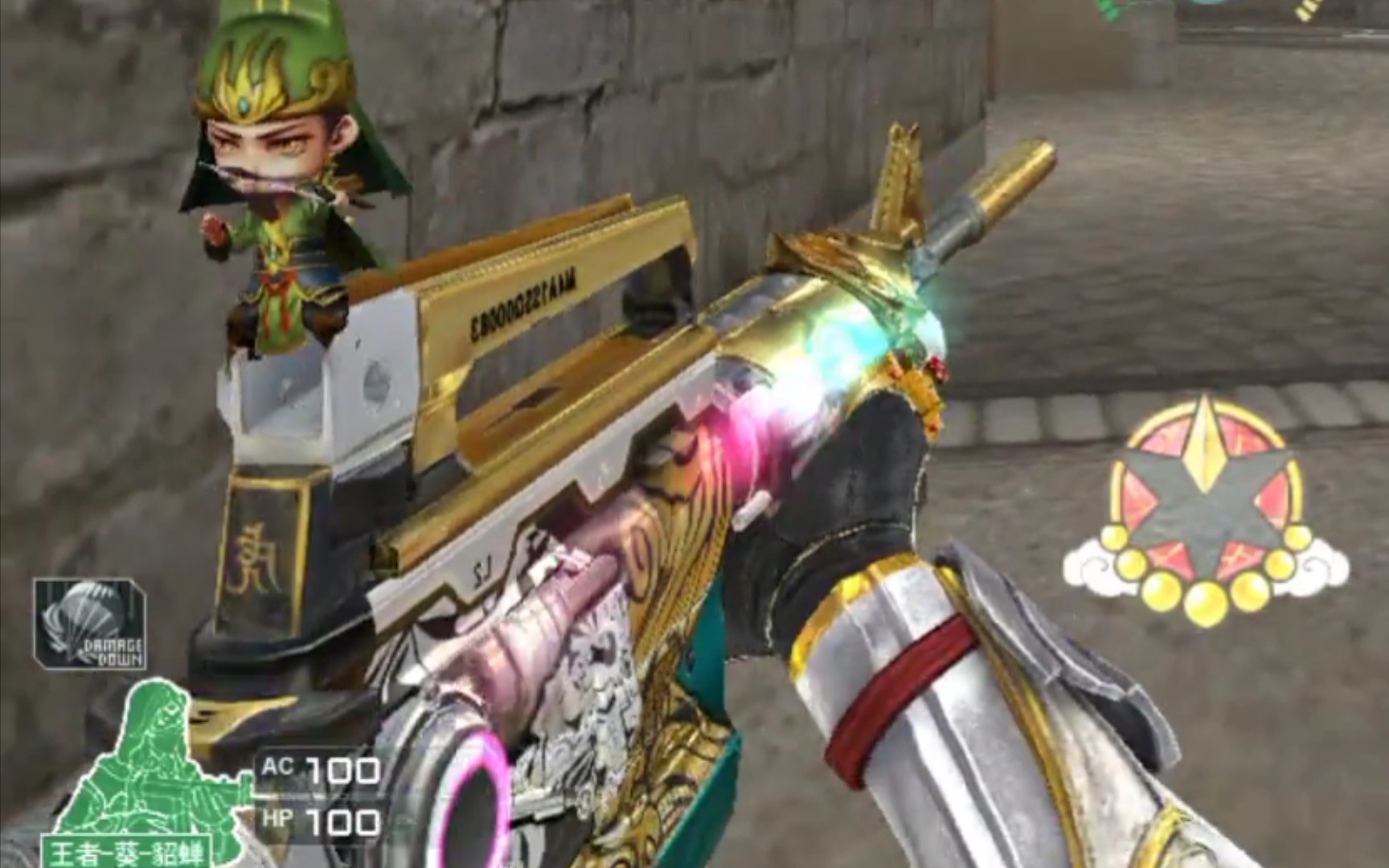 穿越火线m4雷神虎将战爆破排位黑色城镇9杀无死