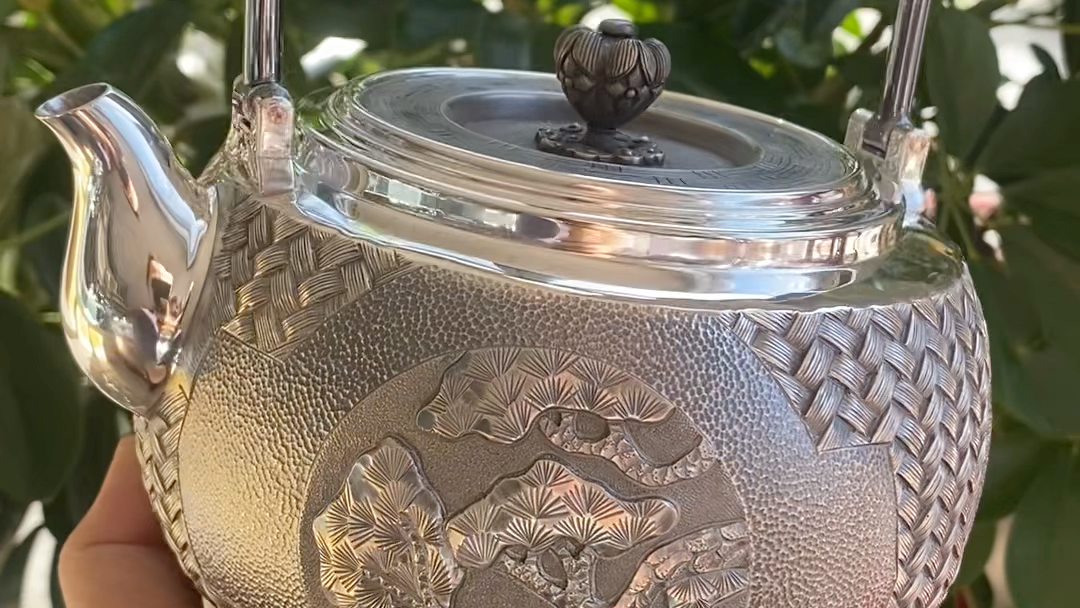 高工纯银烧水壶