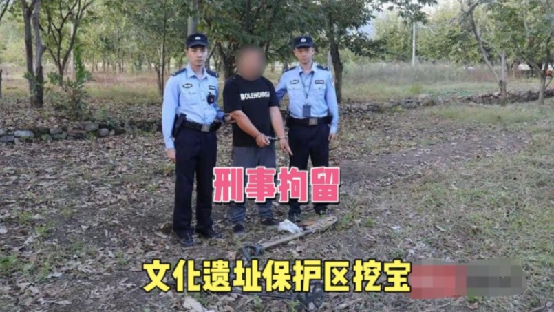 男子带上金属探测仪,到文化遗址保护区挖宝,警方对他说真“刑”#钱币 #金属探测器 #刑事拘留哔哩哔哩bilibili