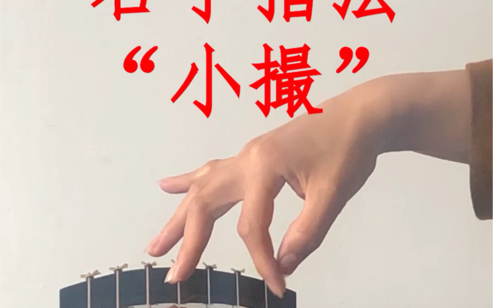 古琴指法"小撮"