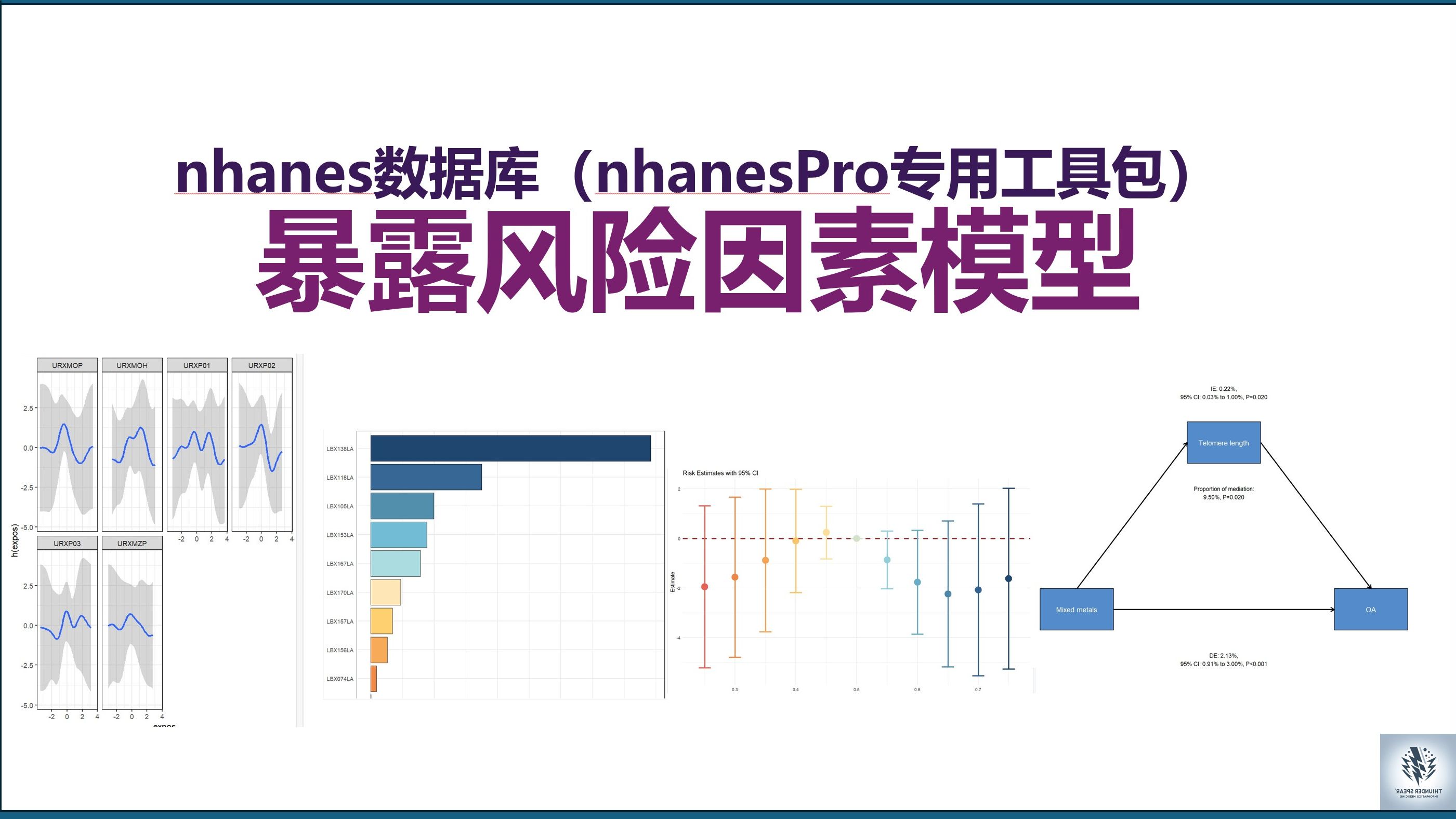 最全nhanes数据库暴露风险因素模型分析gWQS+BKMR+qgcomp+中介效应哔哩哔哩bilibili