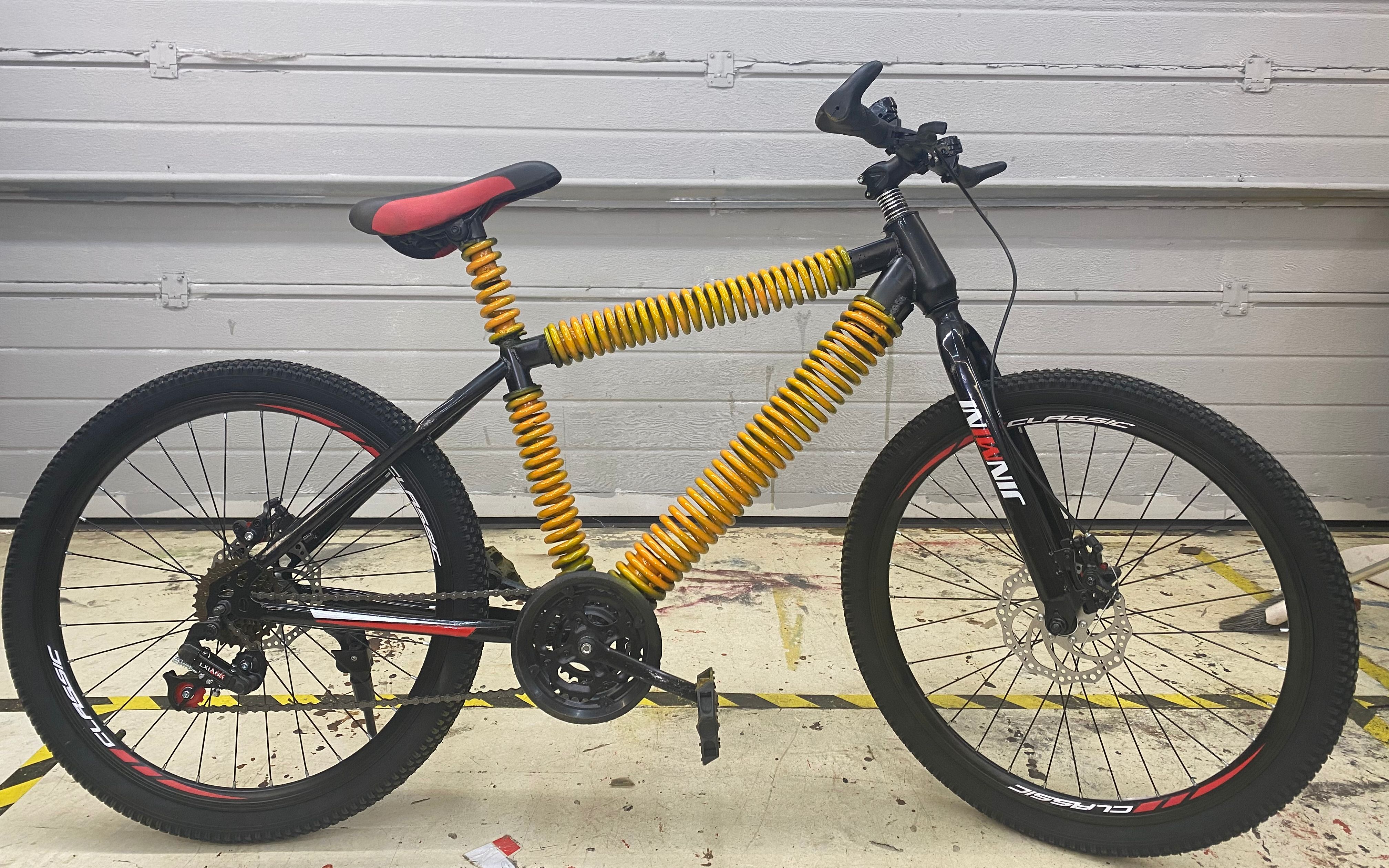 舰长自制弹簧自行车挑战手工耿能不能成功呢