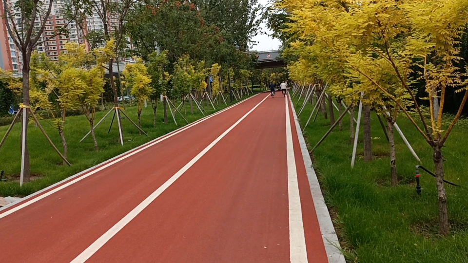 汾河公园自行车道骑行