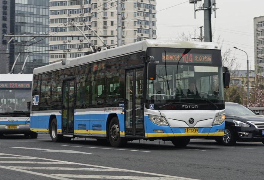 「pov-383」{堵}【北京公交】104路(地铁柳芳站→北京