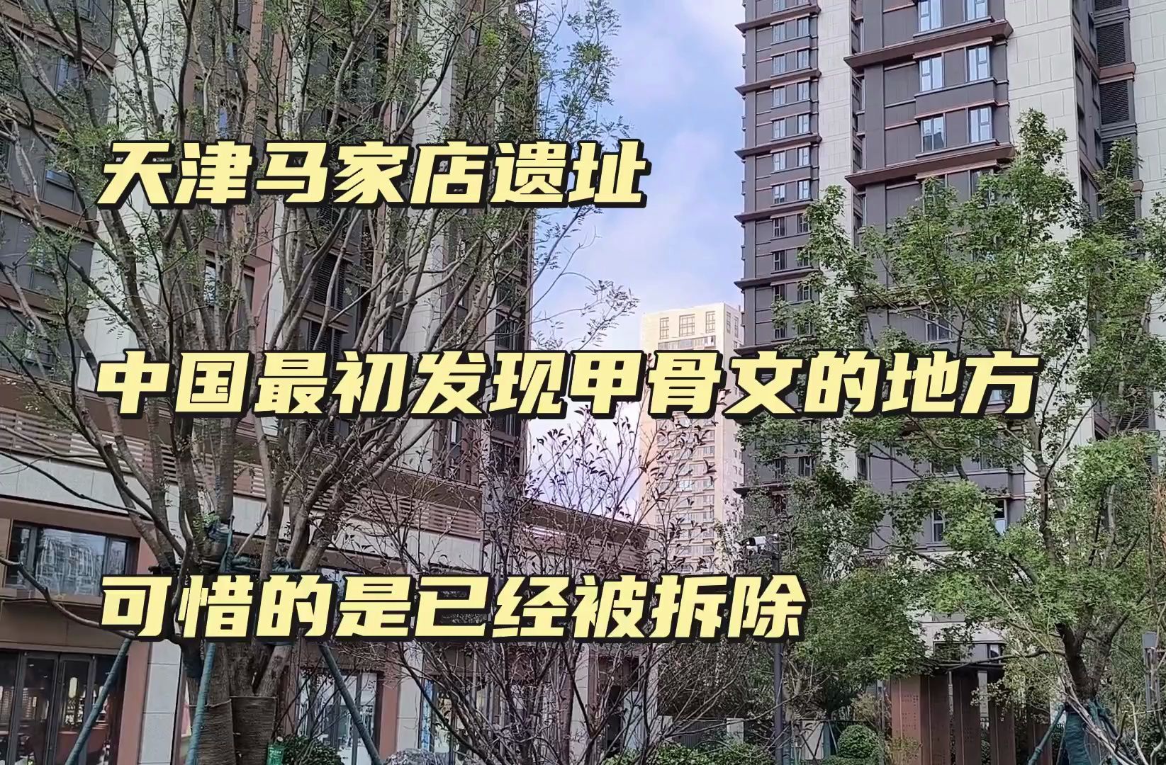 天津红桥区马家店遗址,中国最初发现甲骨文的地方,可惜的是在拆迁改造中已经被毁,现如今变成了这个样子哔哩哔哩bilibili