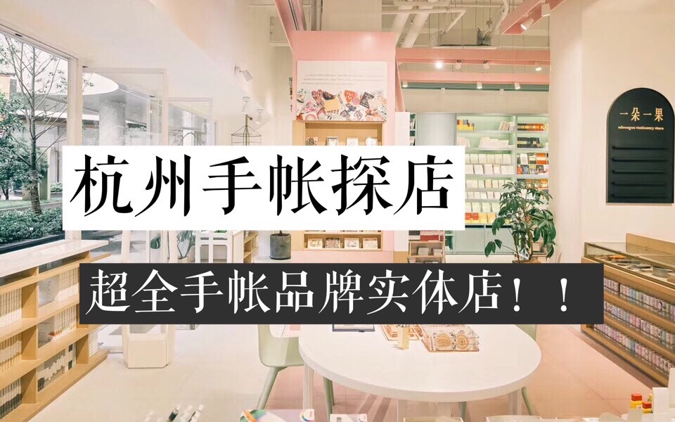 【西瓜的vlog】杭州手帐实体店探店!| 一朵一果手帐实验室哔哩哔哩bilibili