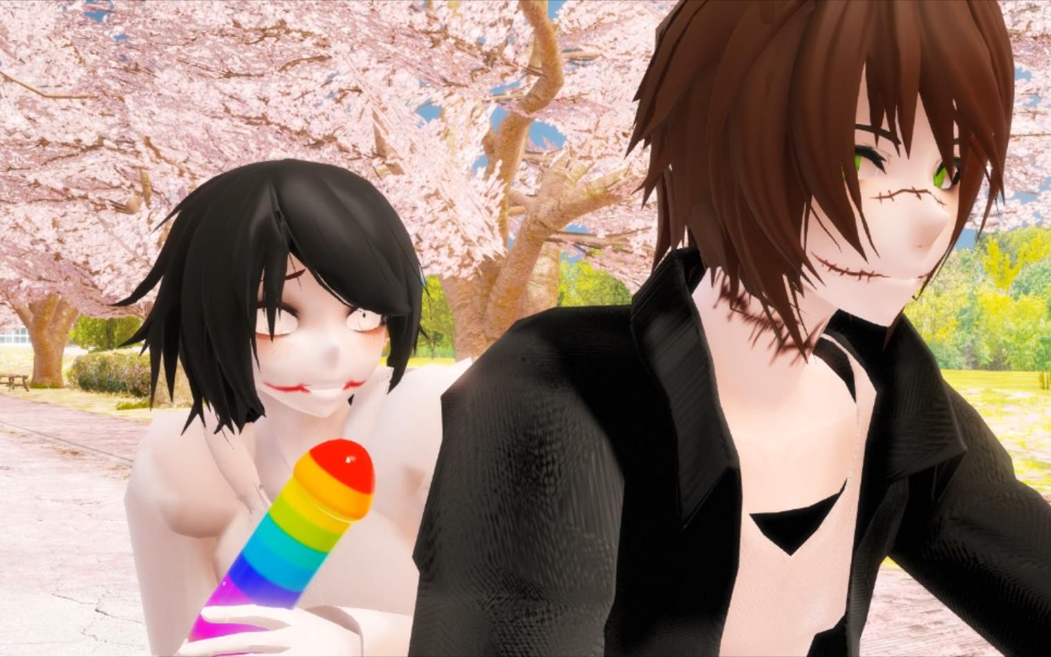 玩梗向mmdxcreepypasta杰夫只会心疼giegie配音by萌虎菌