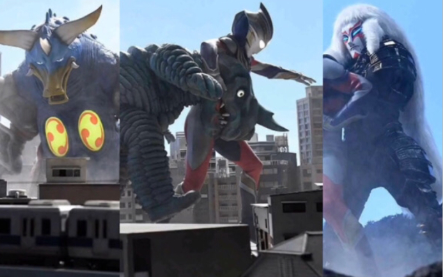 特利迦奥特曼12月剧照蓝色爆雷闪电阿勃拉斯和巴尼拉机械武佐神