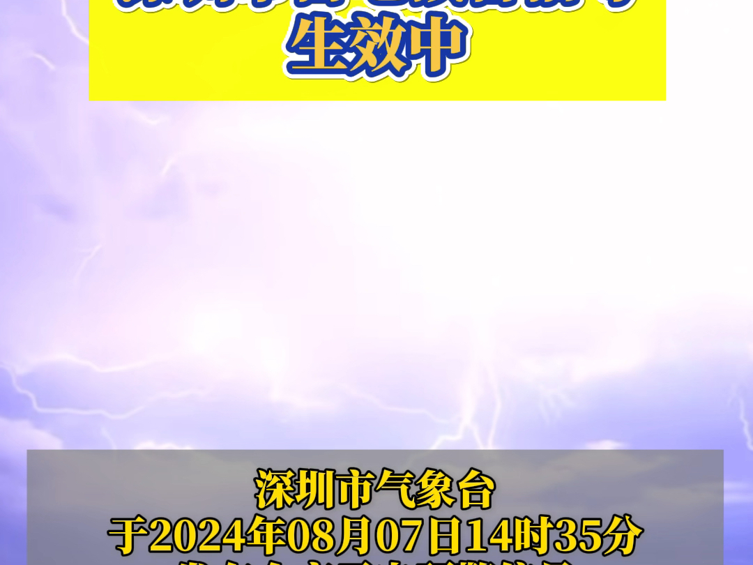 2小时内影响全市!深圳挂雷电预警#雷电预警#天气#深圳哔哩哔哩bilibili