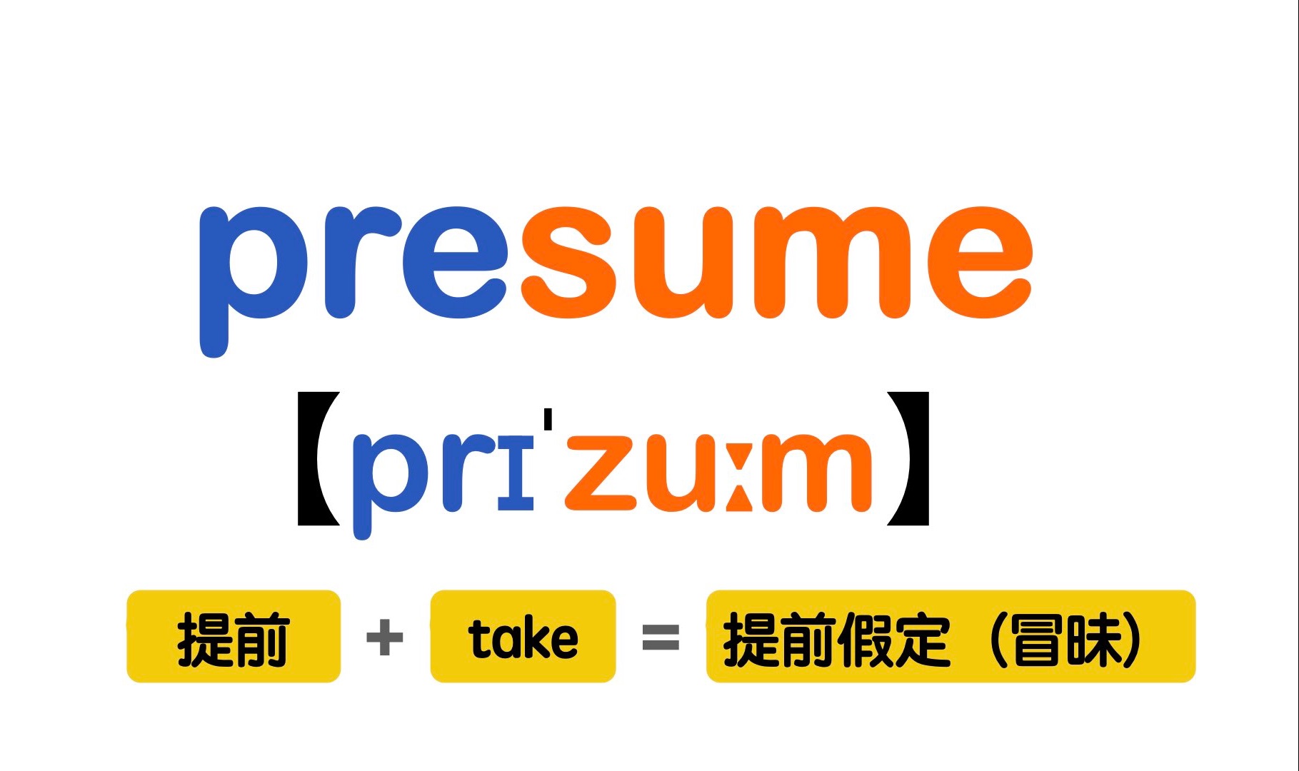 assume:presume有什么区别?——presume哔哩哔哩bilibili