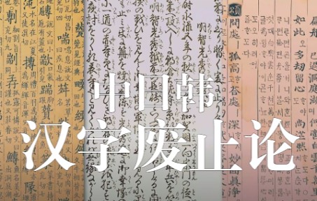 中日韩汉字废止论 | 成功废止汉字的韩国以及仍在使用汉字的中国和日本[译史字幕组]哔哩哔哩bilibili