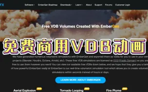 Download Video: 免费商用VDB动画：龙卷风、云、火、爆炸特效