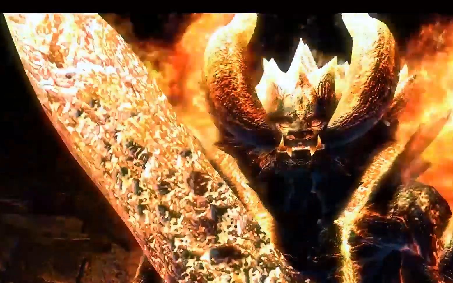 鬼泣4:尼禄手持大剑对战巨型炎魔怪物,这场景玩的就是过瘾!