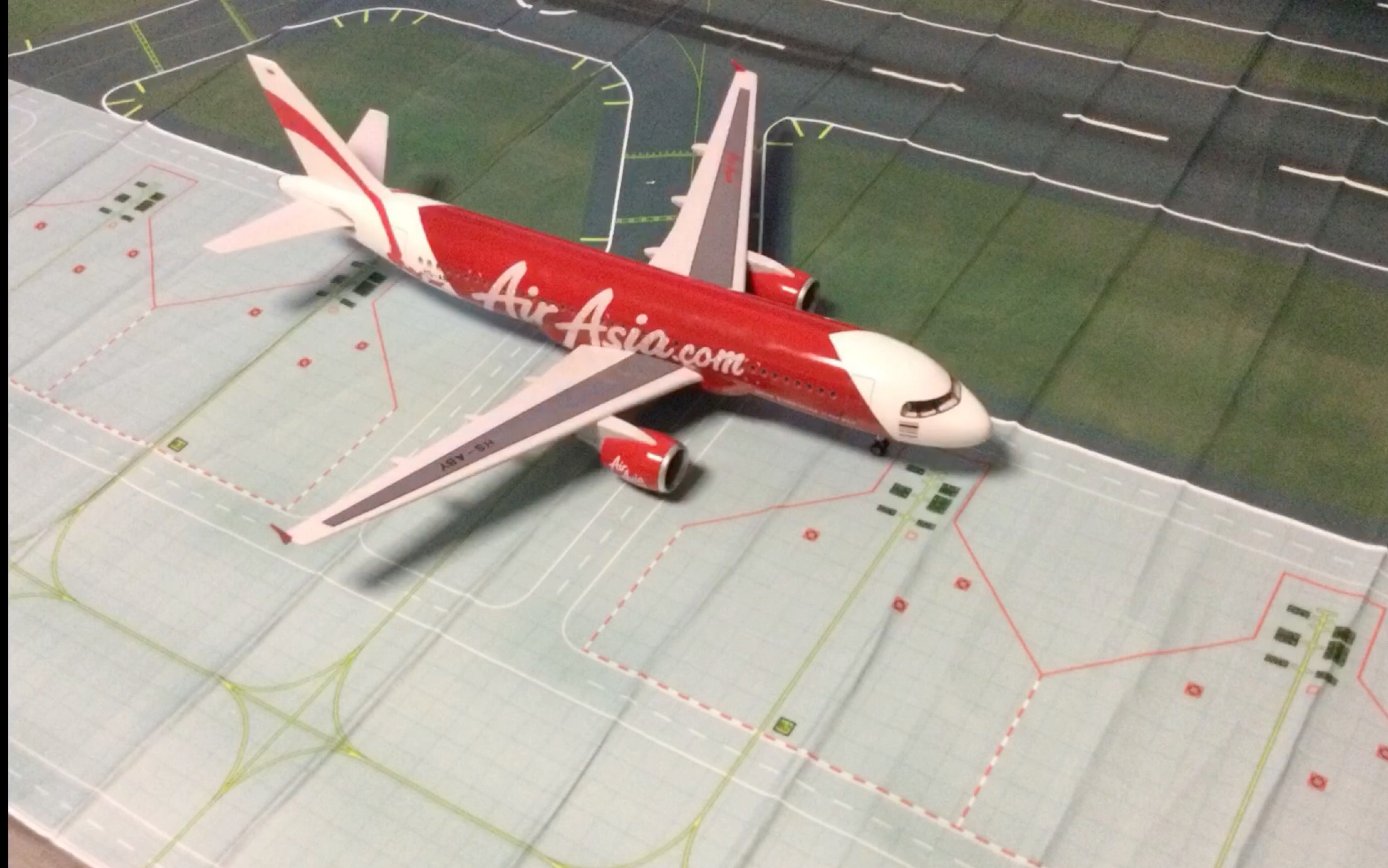 亚洲航空1:47a320模型特写