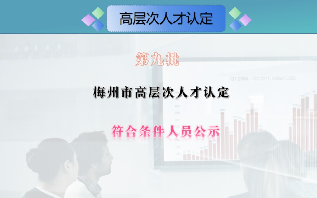 2023年度梅州市高层次人才认定符合条件人员公示(第九批)#高级工程师#高级技师#职业规划#硕士研究生哔哩哔哩bilibili