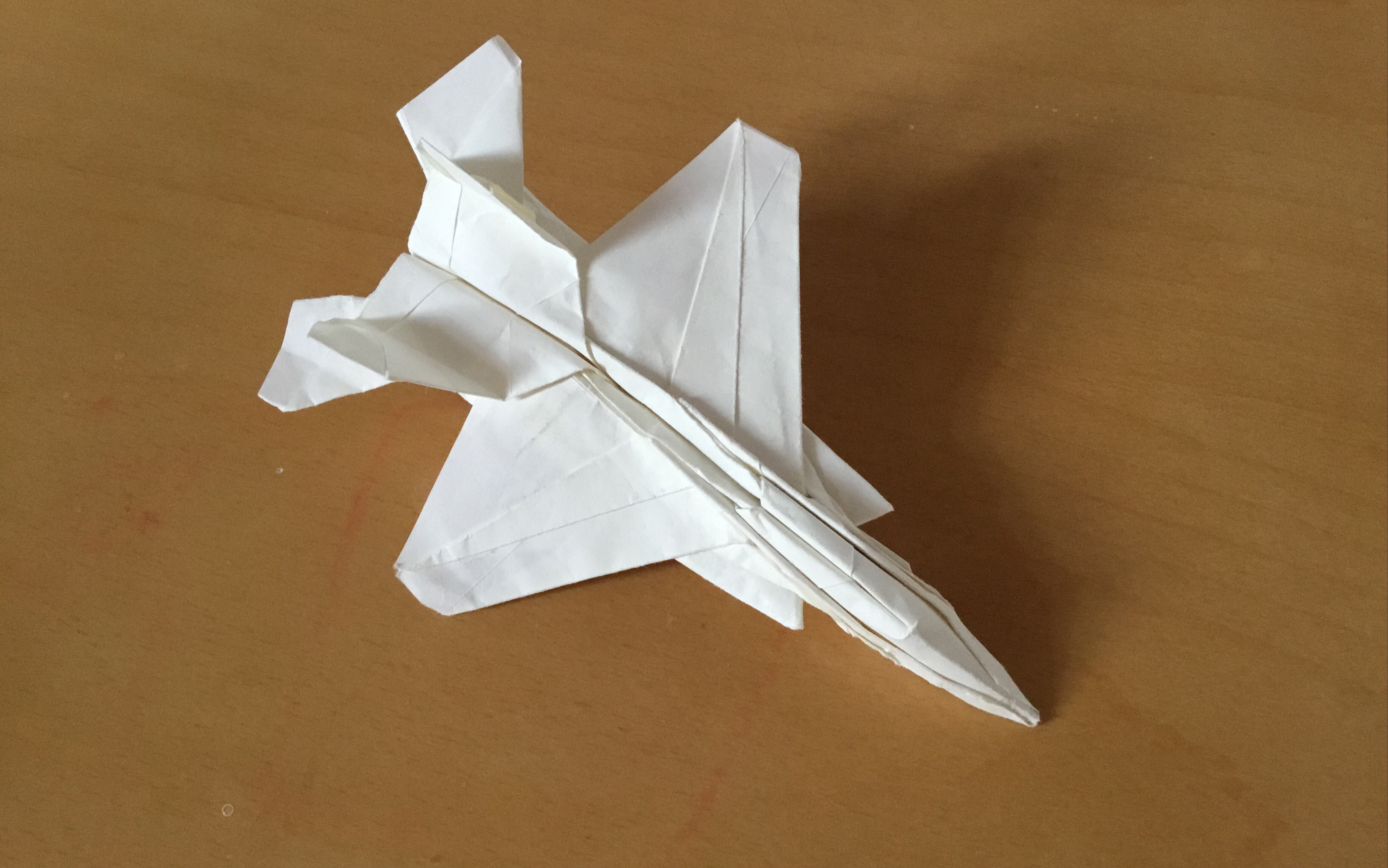 折纸飞机步骤战斗机图片